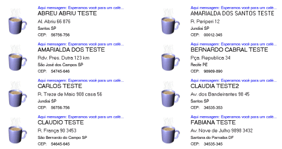 Etiquetas personalizadas para mala direta Etiquetas mala direta